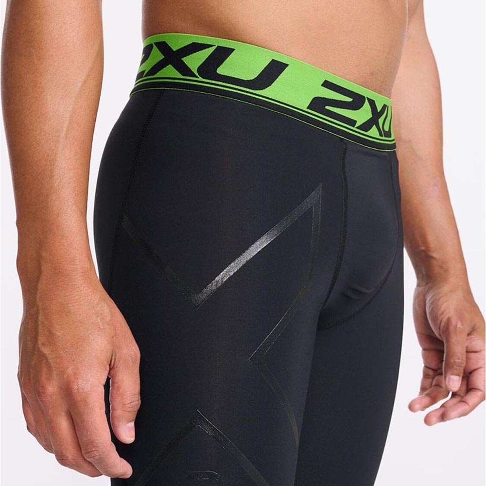 2XU Men Refresh Recovery Compression Tights - Black / Nero - Image 2