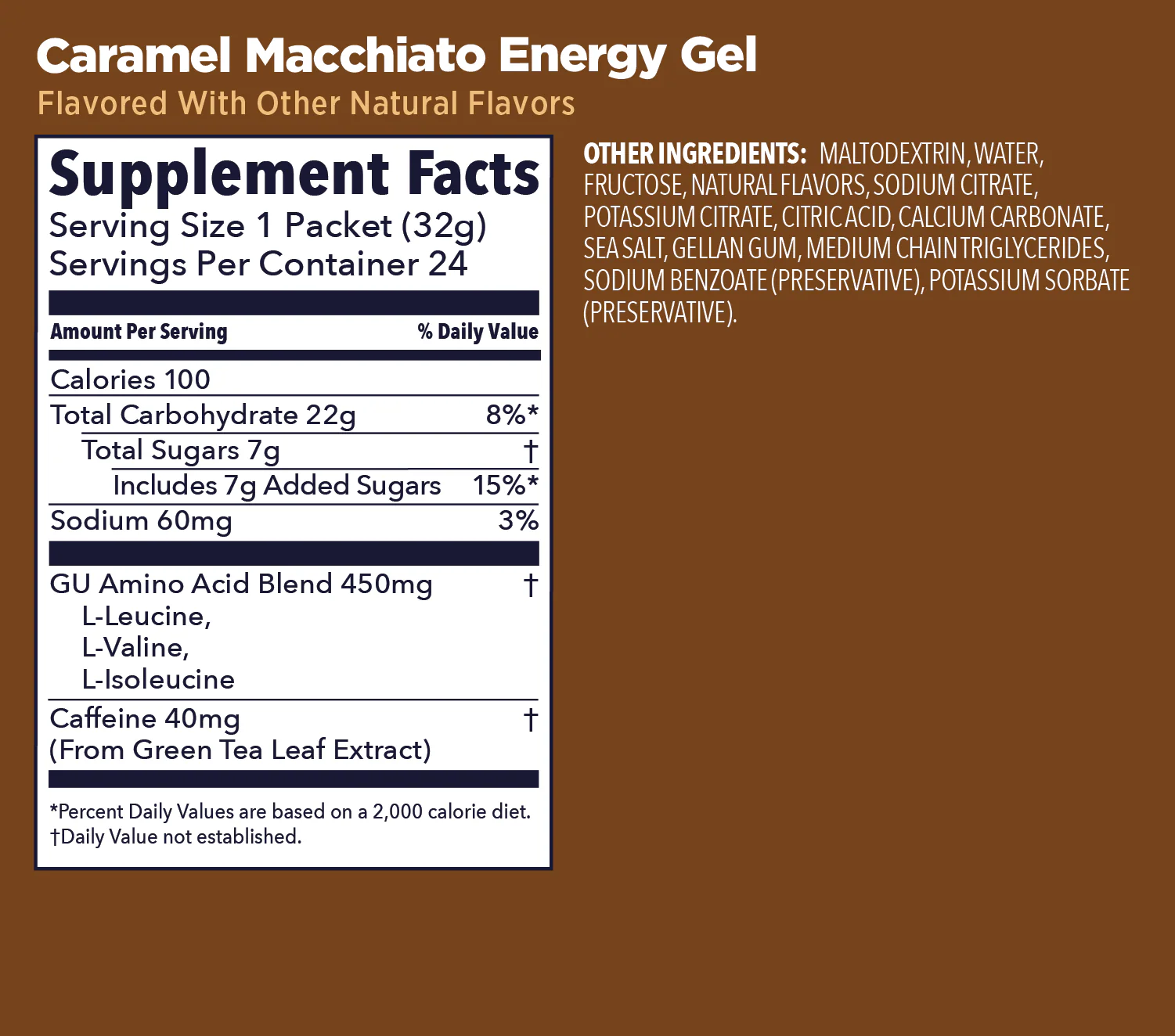 (6 Packs) GU Energy Gel - Caramel Macchiato - Expiry Date: Nov 2026 - Image 2
