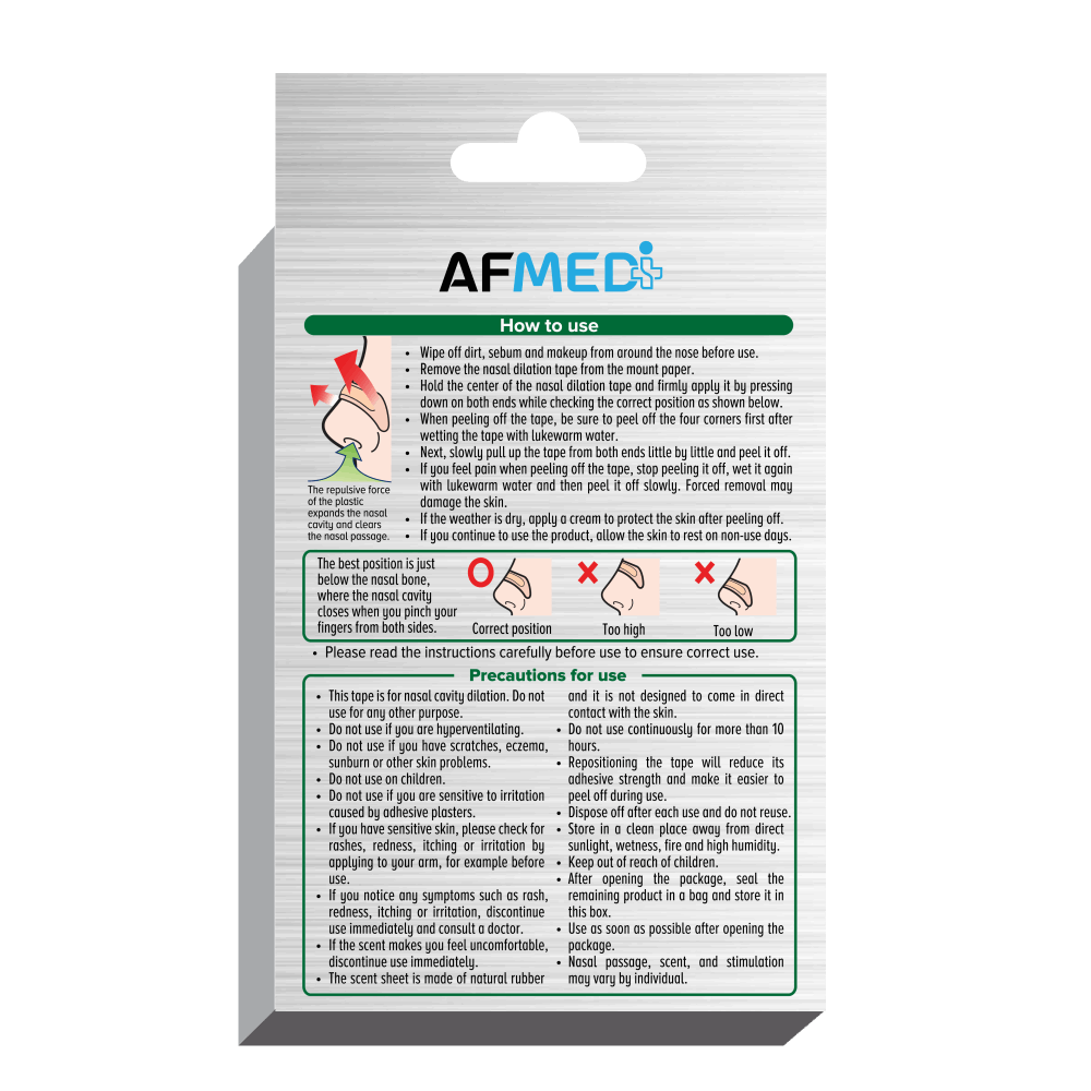 AirFit Medi Nasal Dilation Tape - Menthol Infused - Image 5