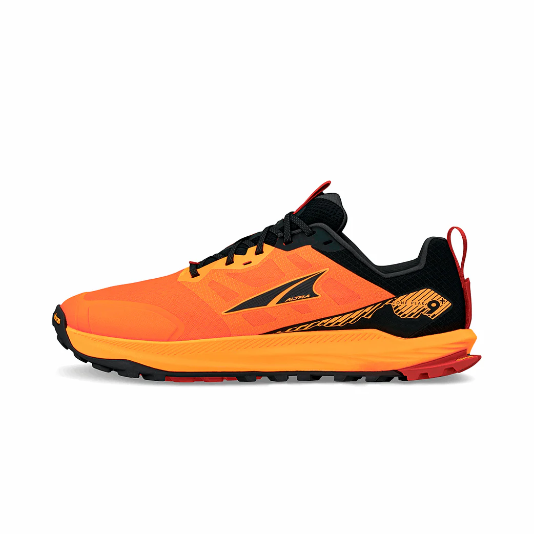 Altra Men Lone Peak 9+ - Orange / Black - Image 3