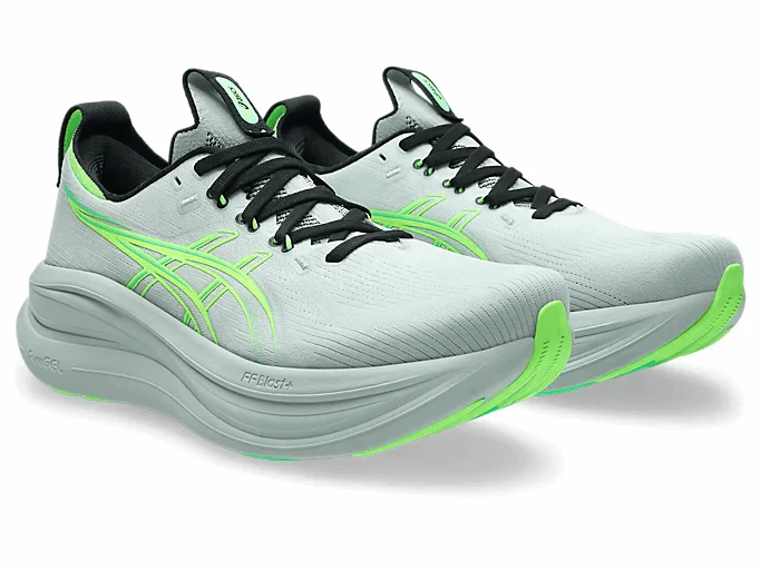 ASICS Men Gel-Nimbus 28 Wide - Cold Moss / Illuminate Green - Image 2