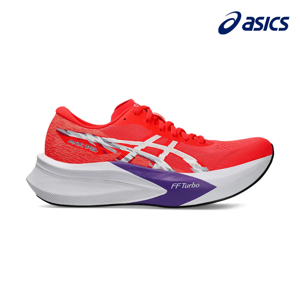 ASICS Men Magic Speed 4 Wide - Flash Red / White
