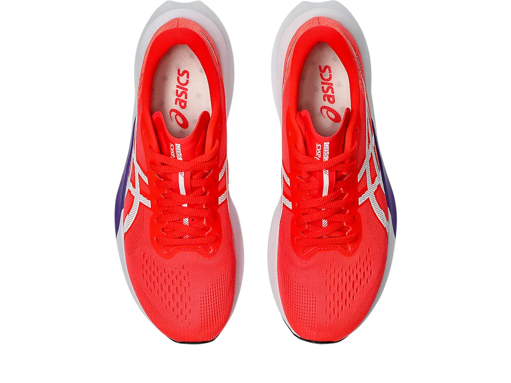 ASICS Men Magic Speed 4 Wide - Flash Red / White - Image 3