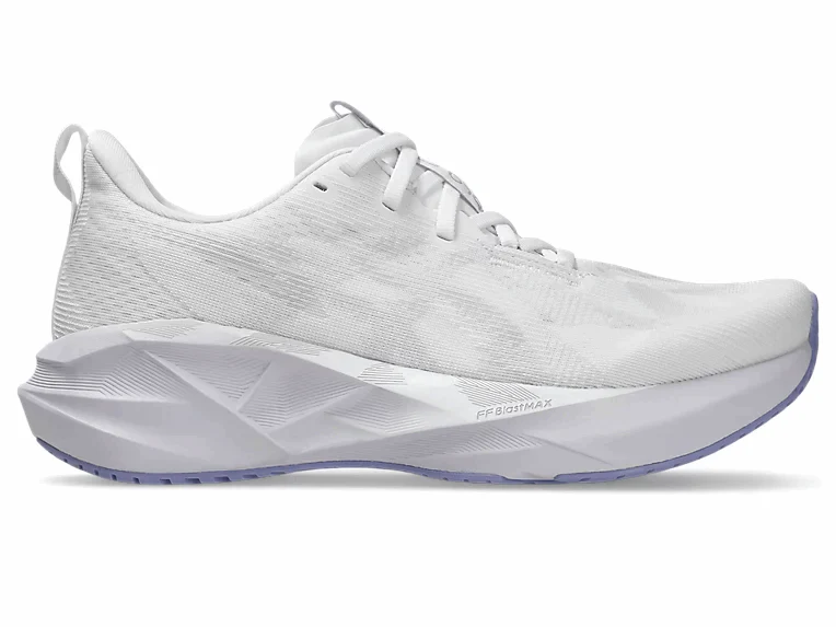 ASICS Women Novablast 5 Wide - White / Lilac Hint - Image 8