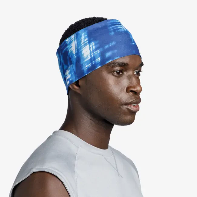 BUFF® Coolnet UV Wide Headband - Attel Blue OS - Image 3