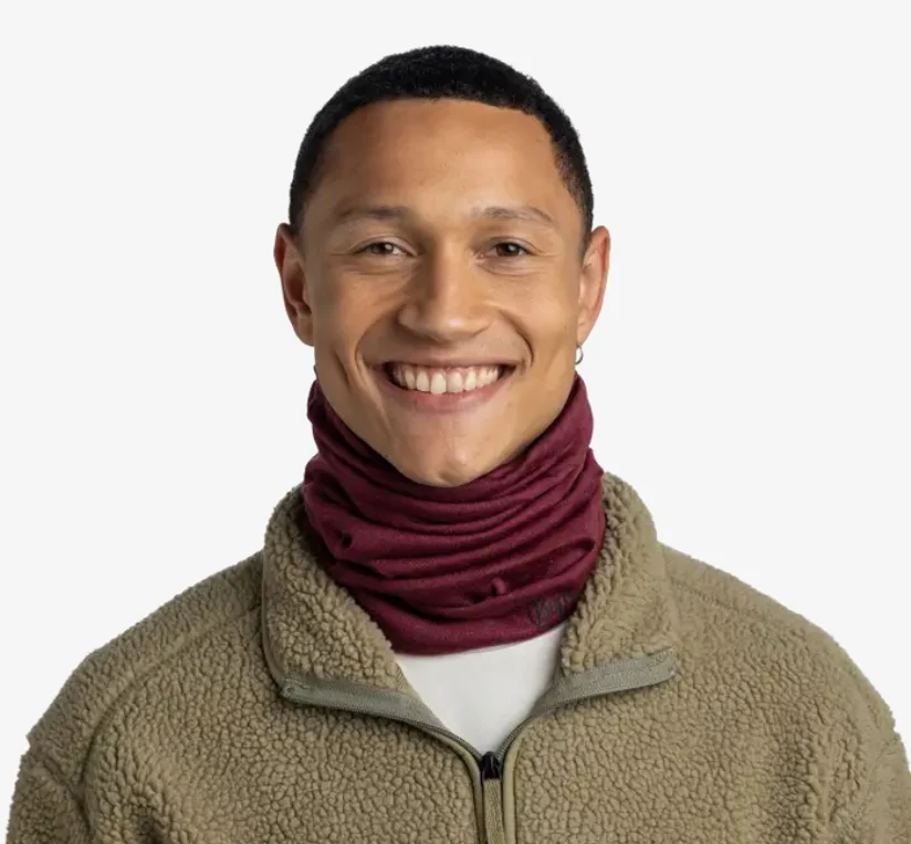 BUFF® Merino Midweight Neckwear - Melange Tibetan Red - Image 2