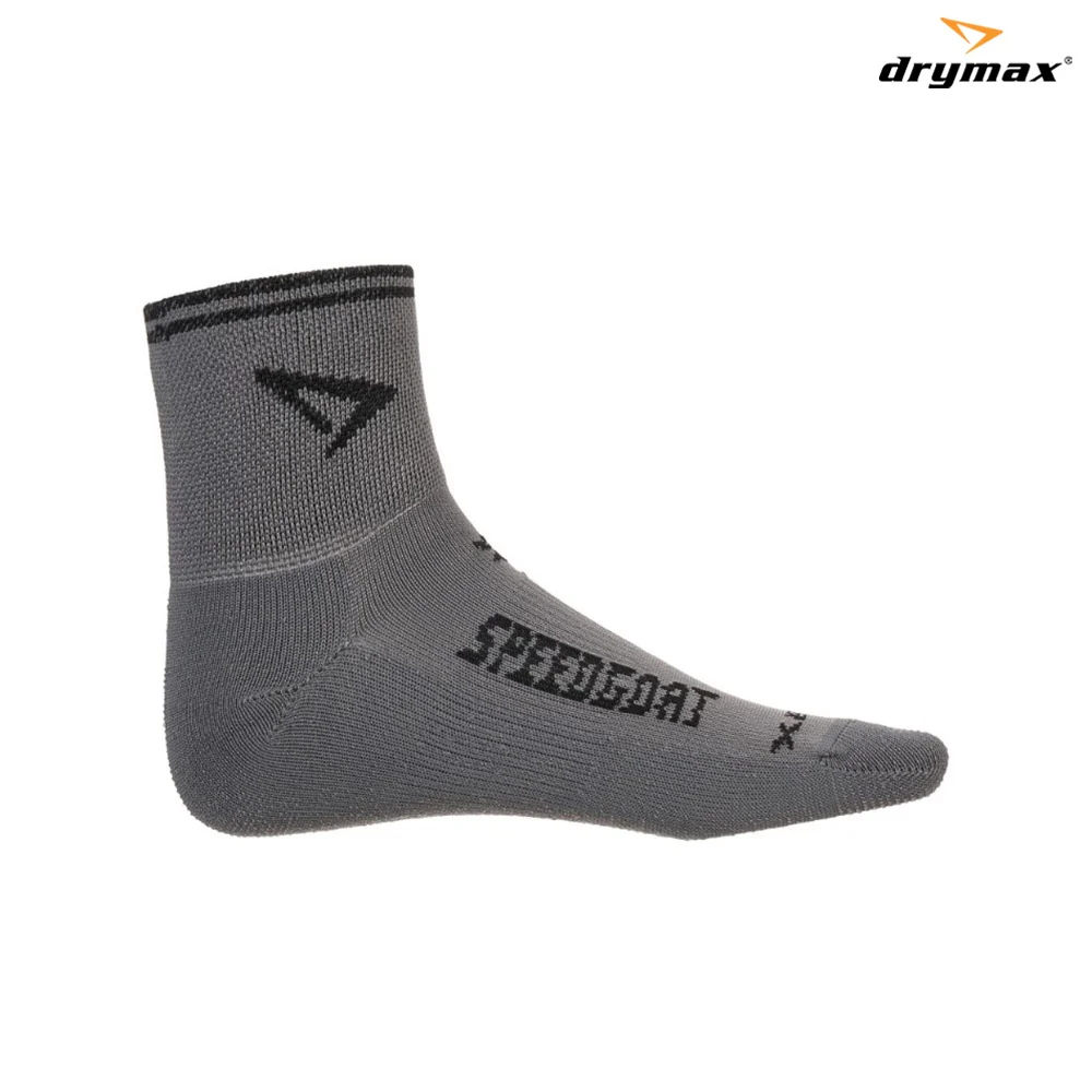Drymax Lite Trail Running 1/4 Crew - Dark Gray / Black - Image 2
