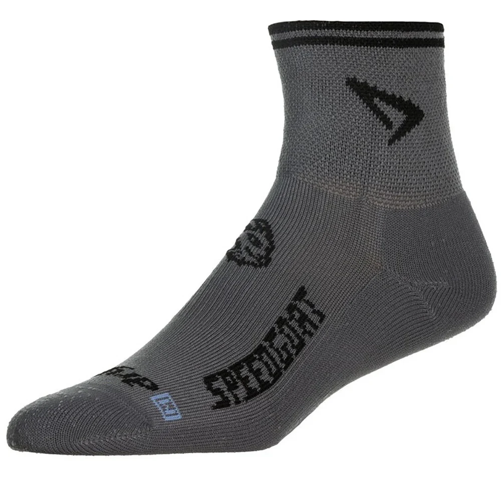 Drymax Lite Trail Running 1/4 Crew - Dark Gray / Black - Image 4