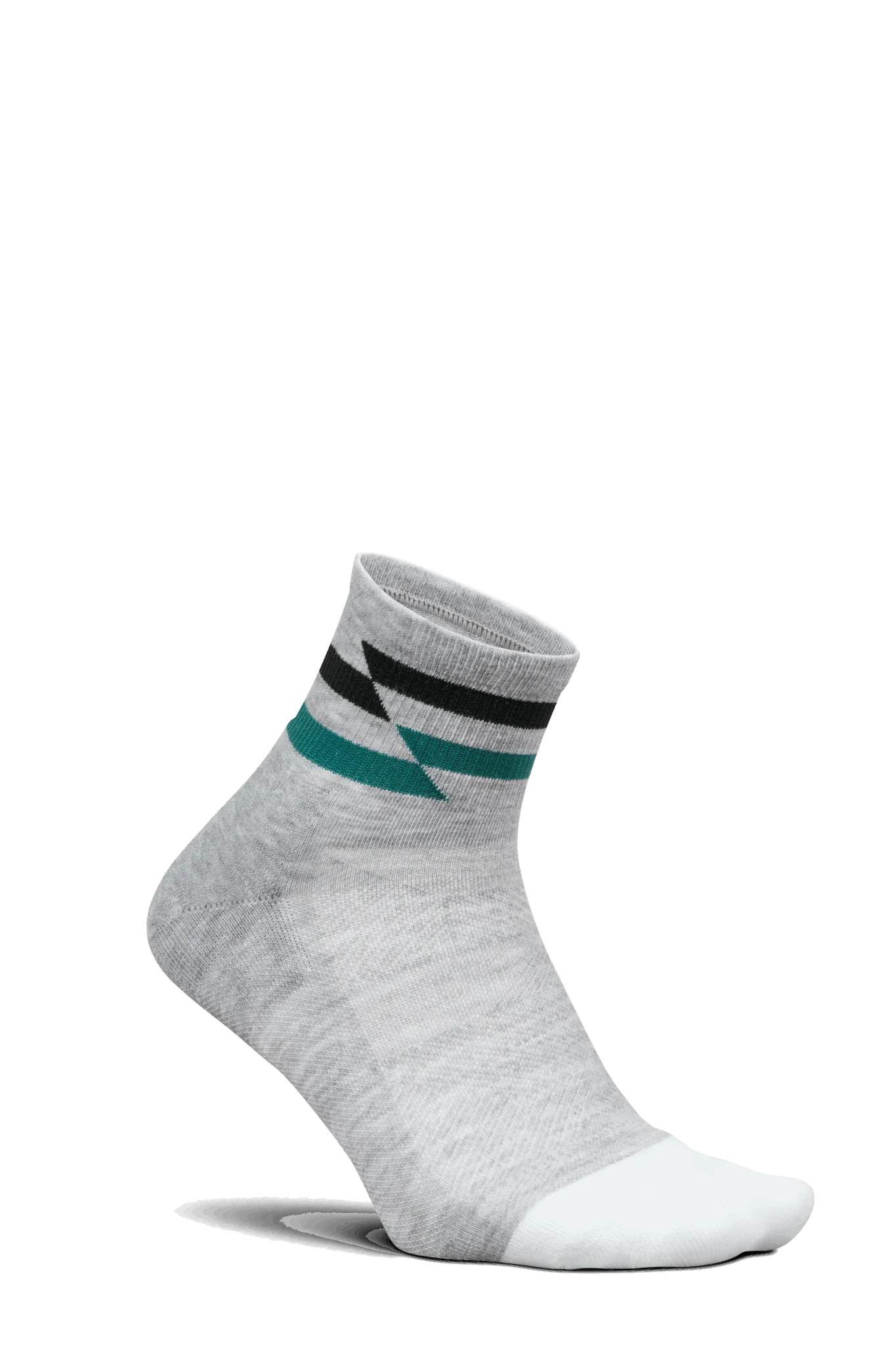 Feetures Active Elite Max Cushion Quarter - Gray Track - Image 3