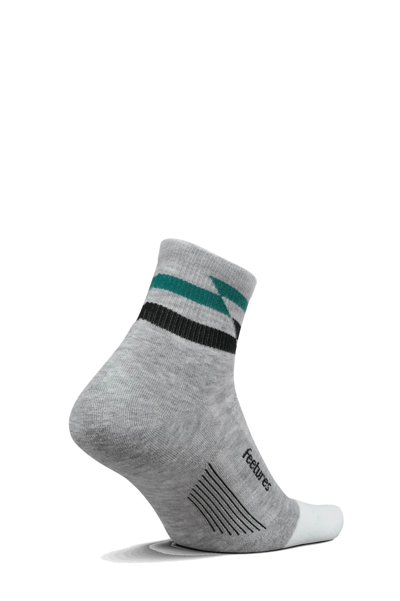 Feetures Active Elite Max Cushion Quarter - Gray Track - Image 4