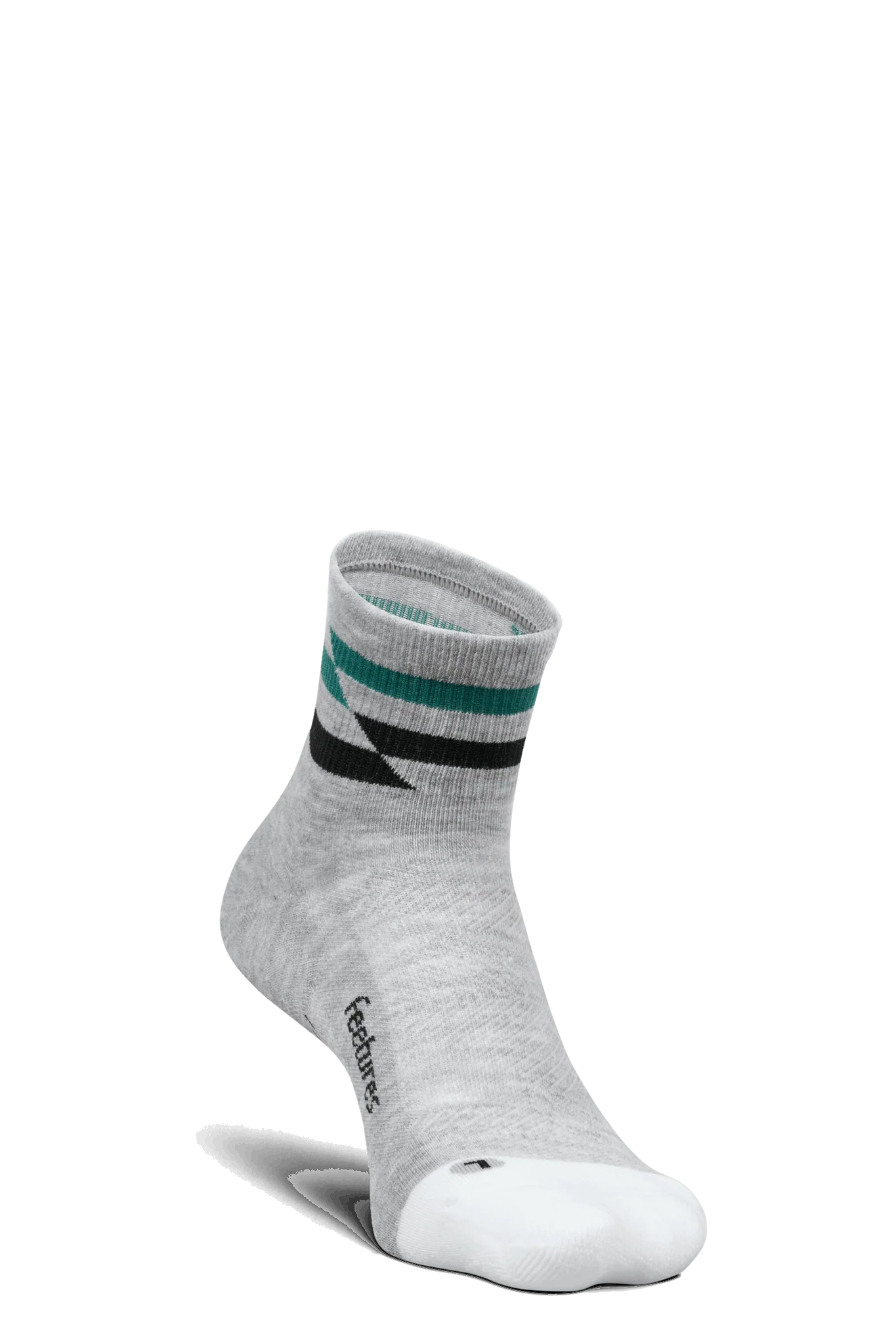 Feetures Active Elite Max Cushion Quarter - Gray Track - Image 5