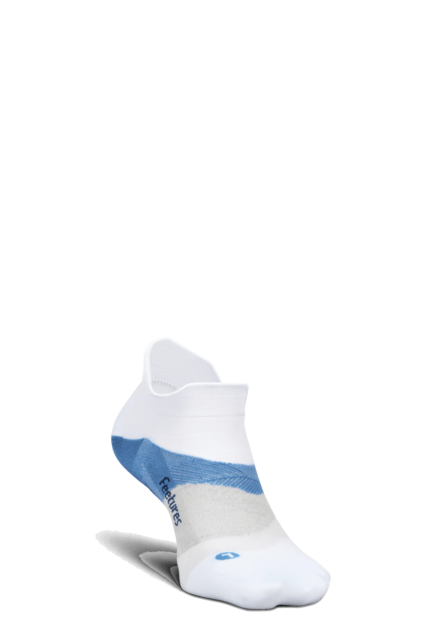 Feetures Active Elite Ultra Light Cushion No Show Tab - White Tide - Image 2
