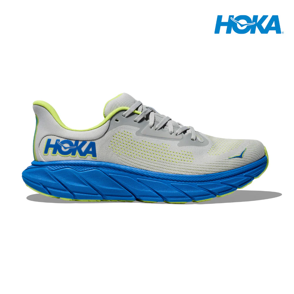 HOKA Men Arahi 7 Wide - Stardust / Electric Cobalt