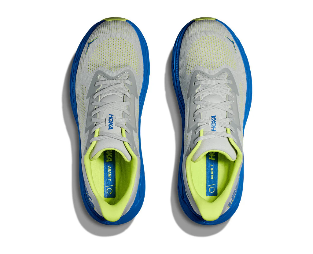HOKA Men Arahi 7 Wide - Stardust / Electric Cobalt - Image 2