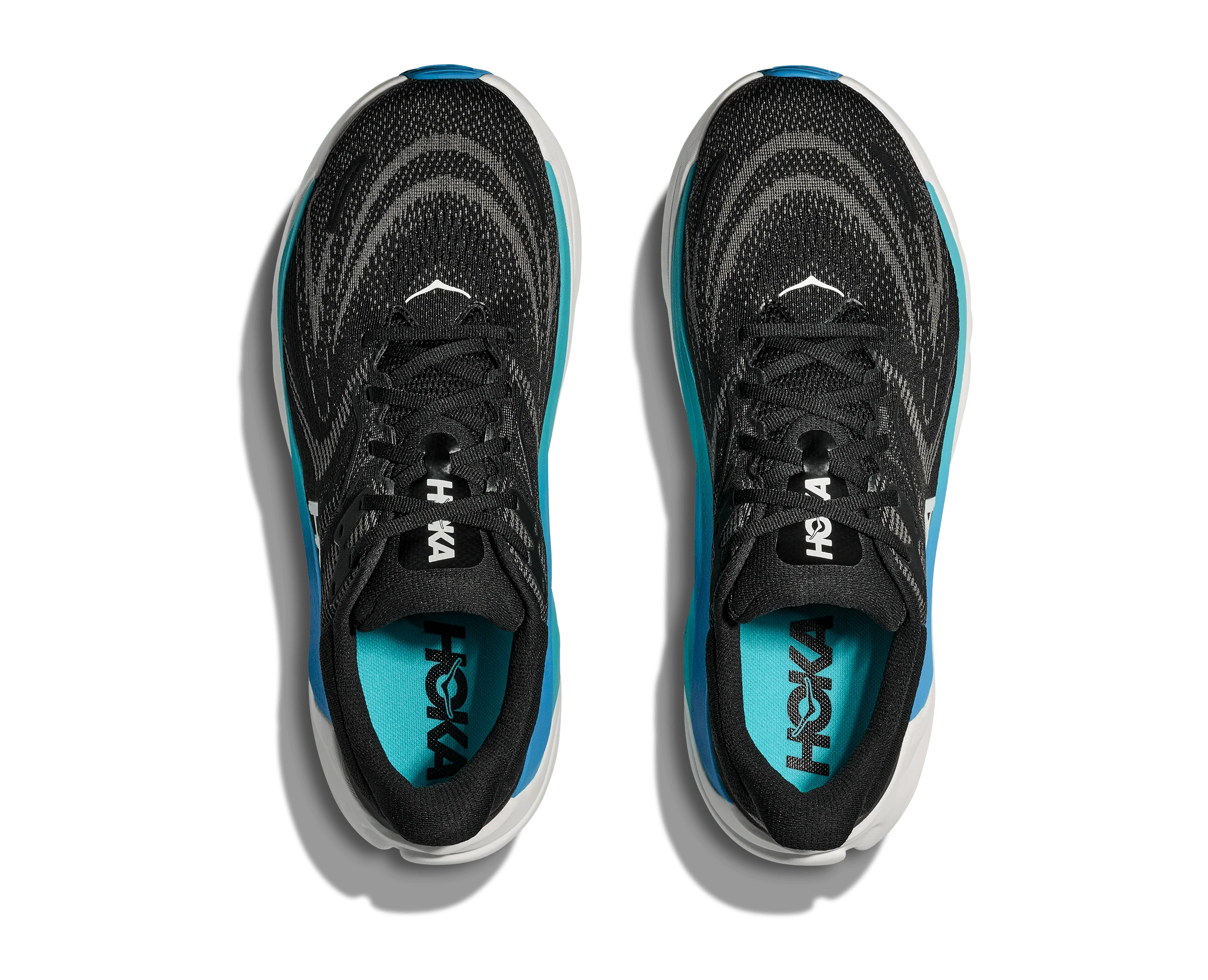 HOKA Men Arahi 8 Wide - Black / Skyward Blue - Image 3