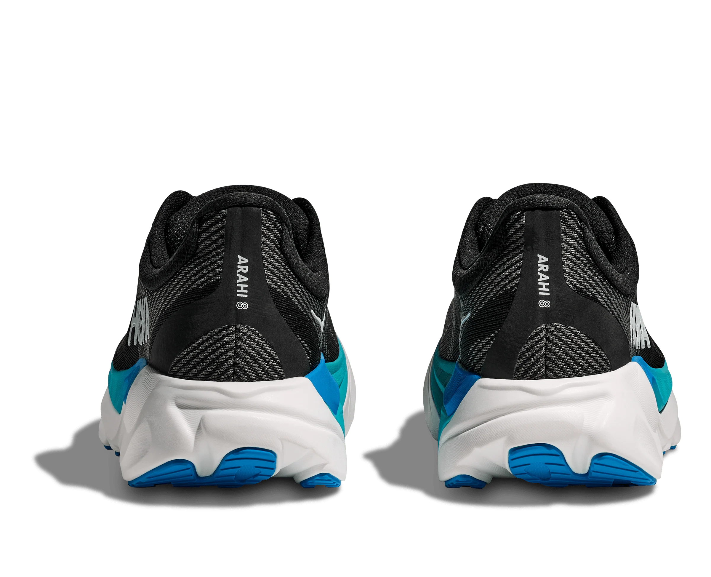 HOKA Men Arahi 8 Wide - Black / Skyward Blue - Image 5