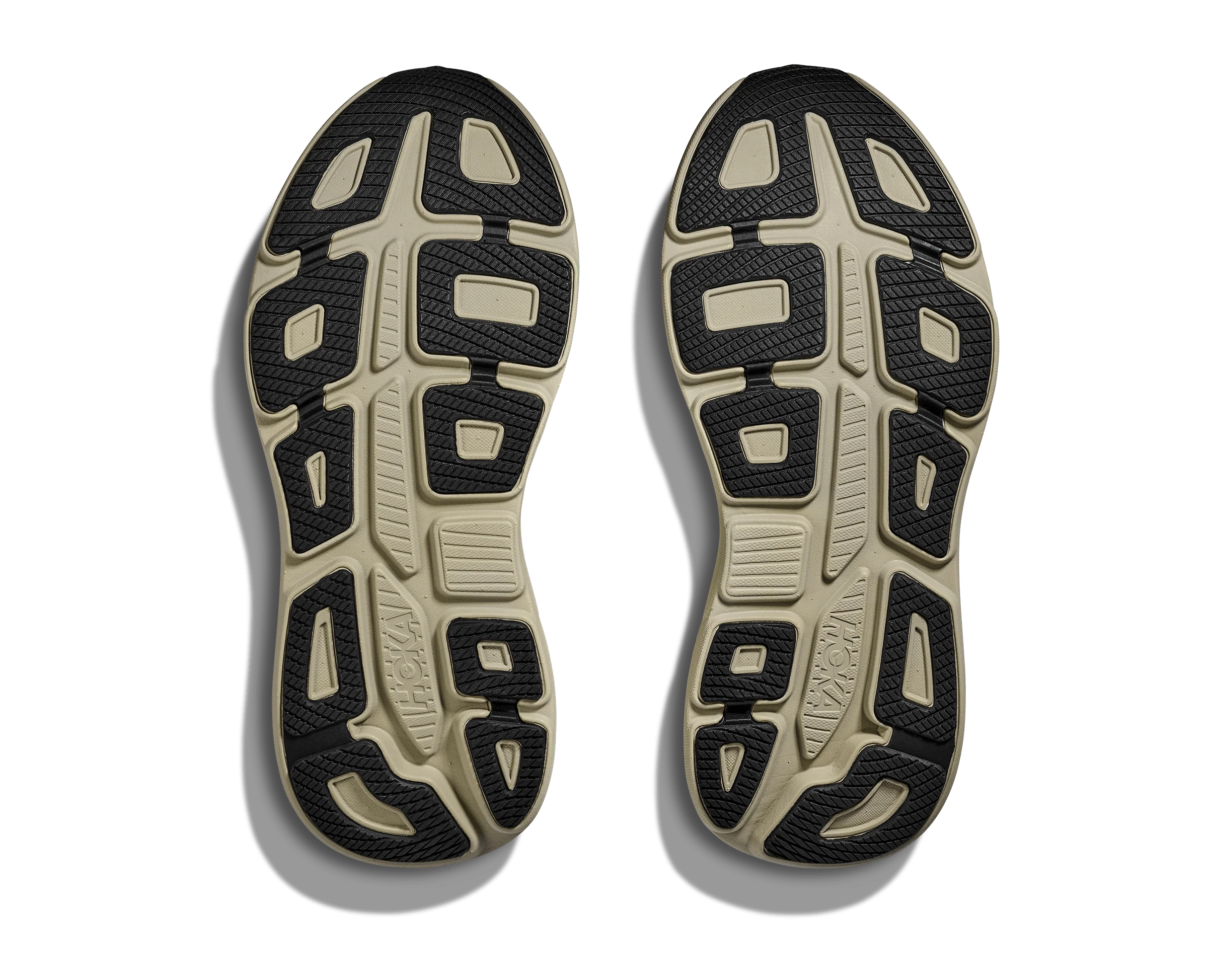 HOKA Men Bondi 9 Wide - Grassland / Oyster Mushroom - Image 4