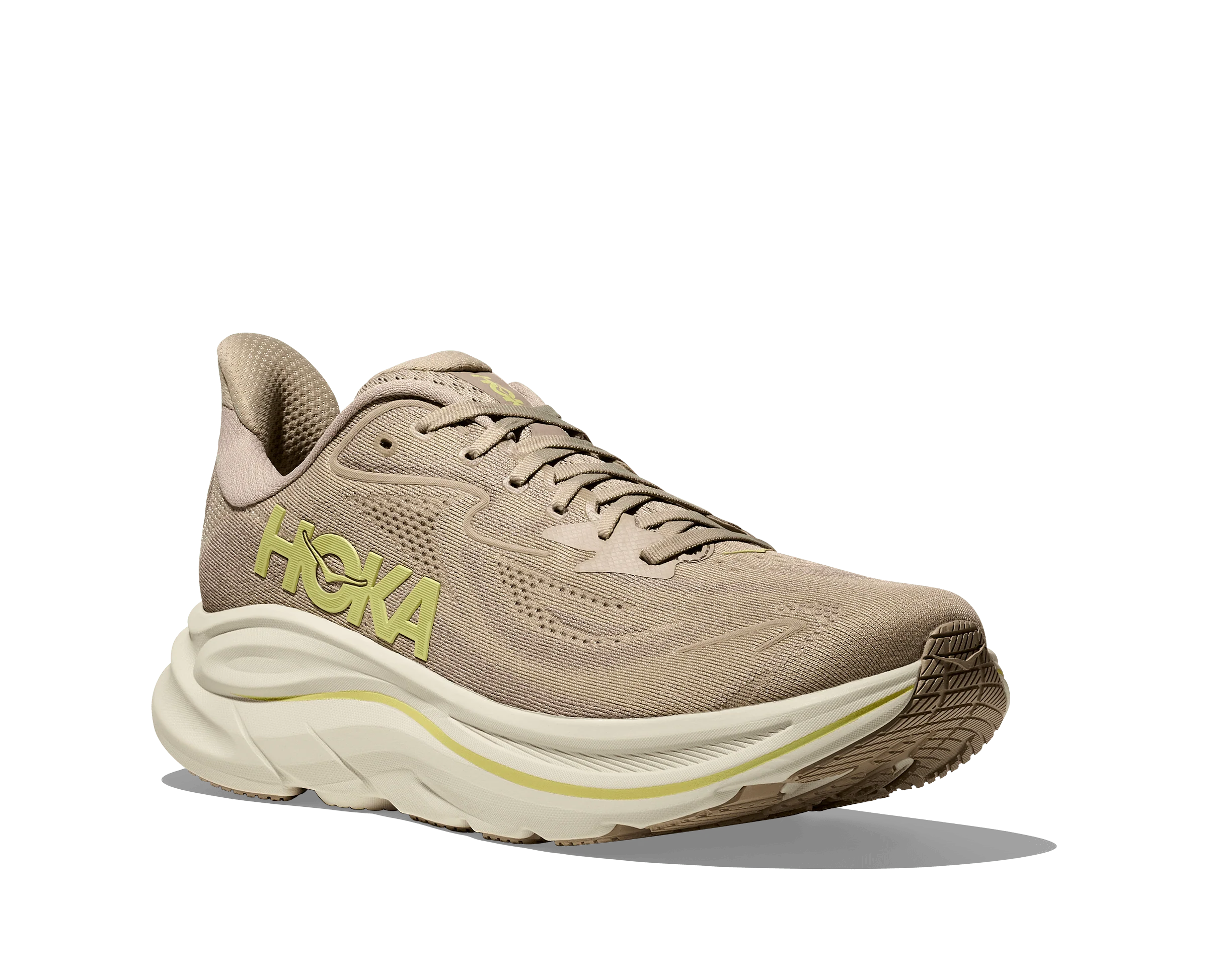HOKA Men Clifton 10 - Raw Linen / Stone - Image 2