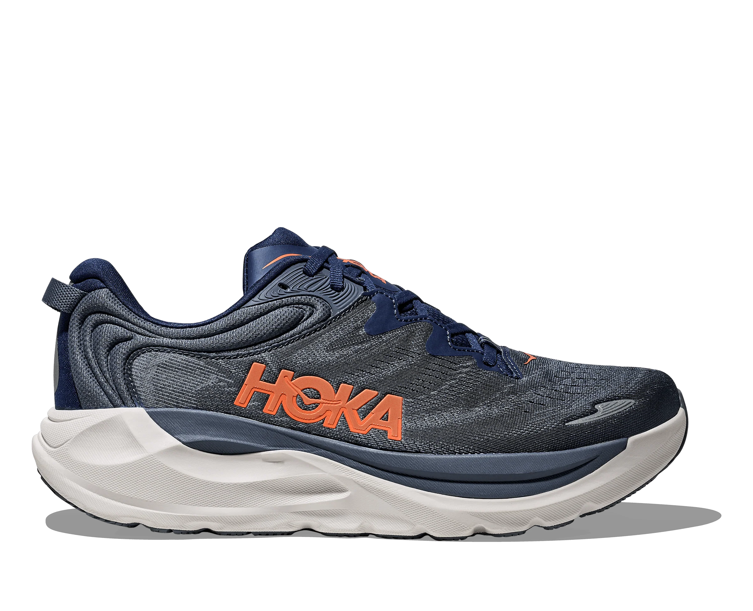 HOKA Men Gaviota 6 Wide - Midnight Blue / Faded Navy - Image 6