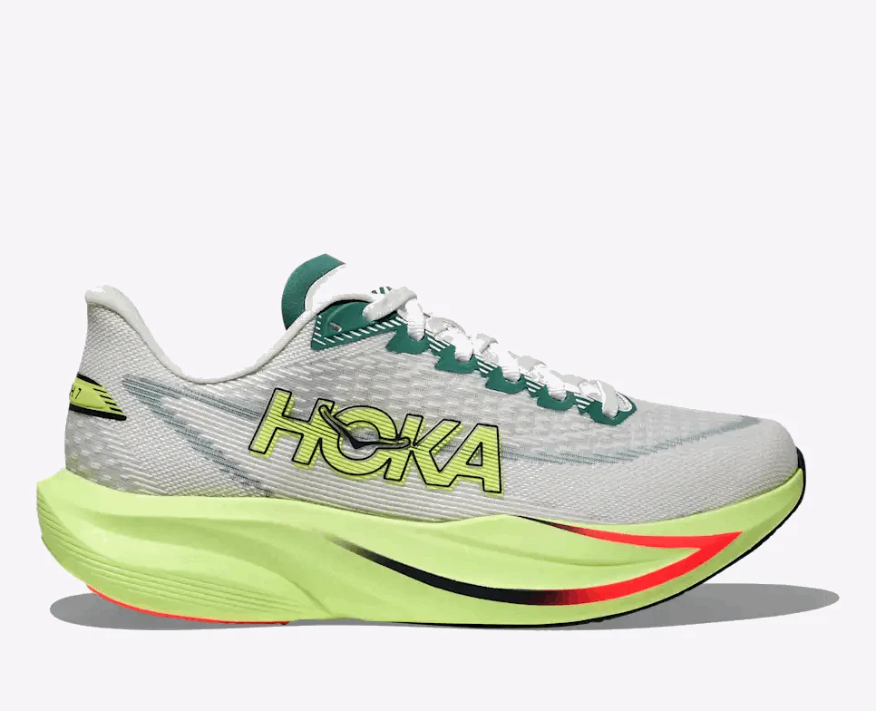 HOKA Men Mach 7 Wide - Frost / Neon Yuzu - Image 2