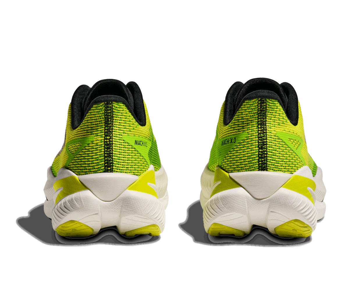 HOKA Men Mach X 3 Wide - Neon Hoka Citrus / Neon Lime - Image 6