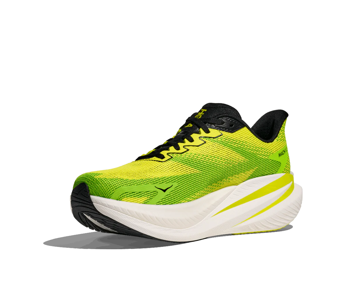 HOKA Men Mach X 3 Wide - Neon Hoka Citrus / Neon Lime - Image 7
