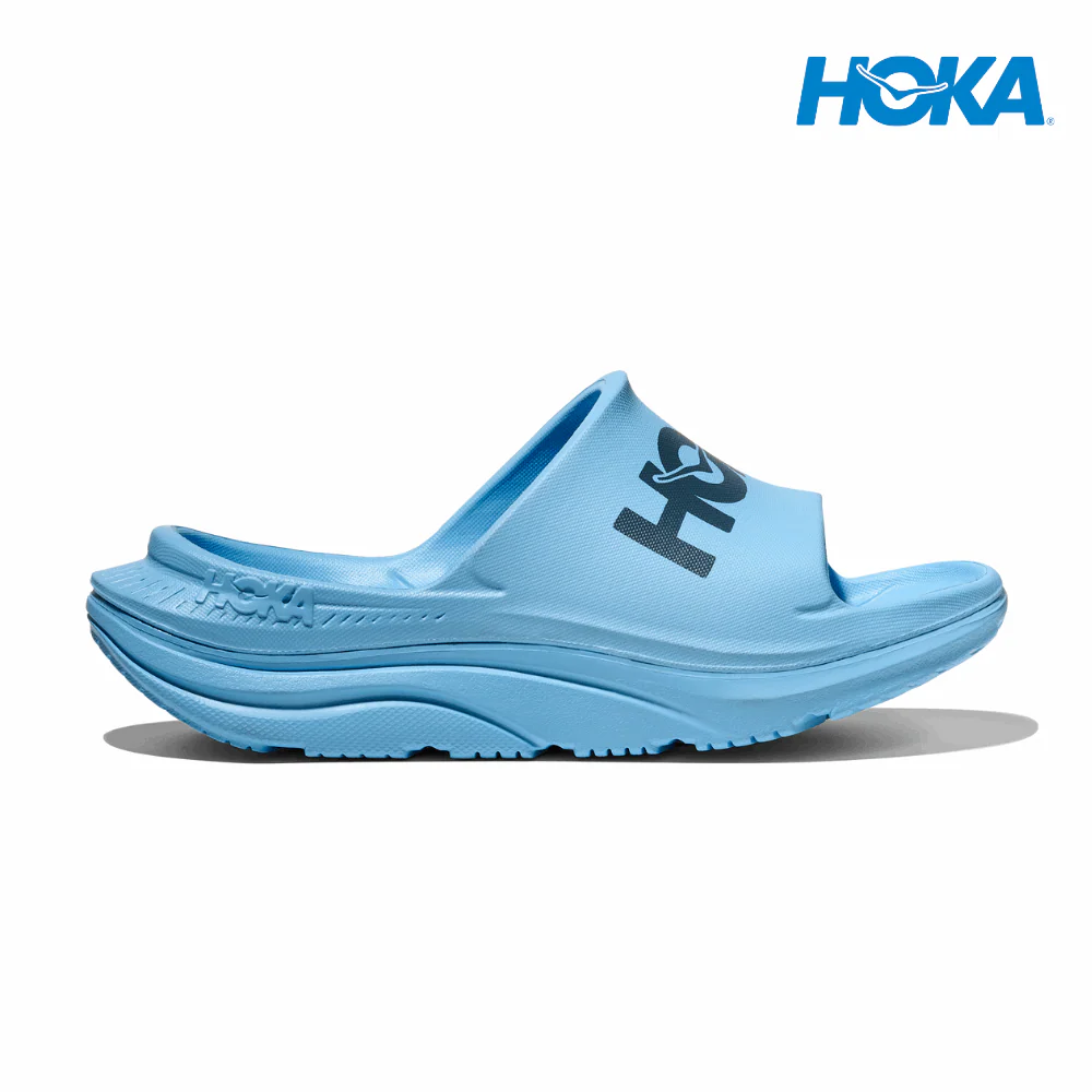 HOKA Unisex Ora Athletic Slide - Soaring Blue / Faded Navy