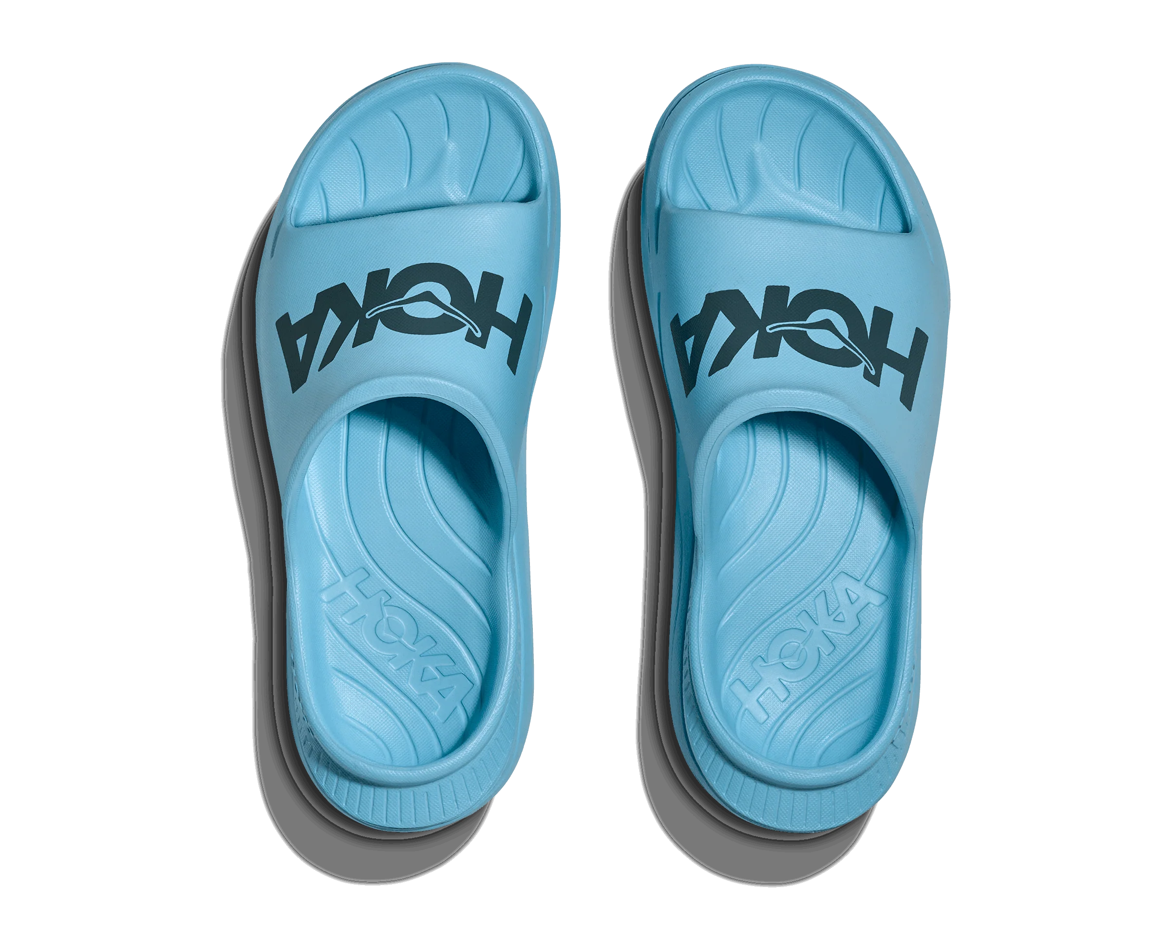HOKA Unisex Ora Athletic Slide - Soaring Blue / Faded Navy - Image 3