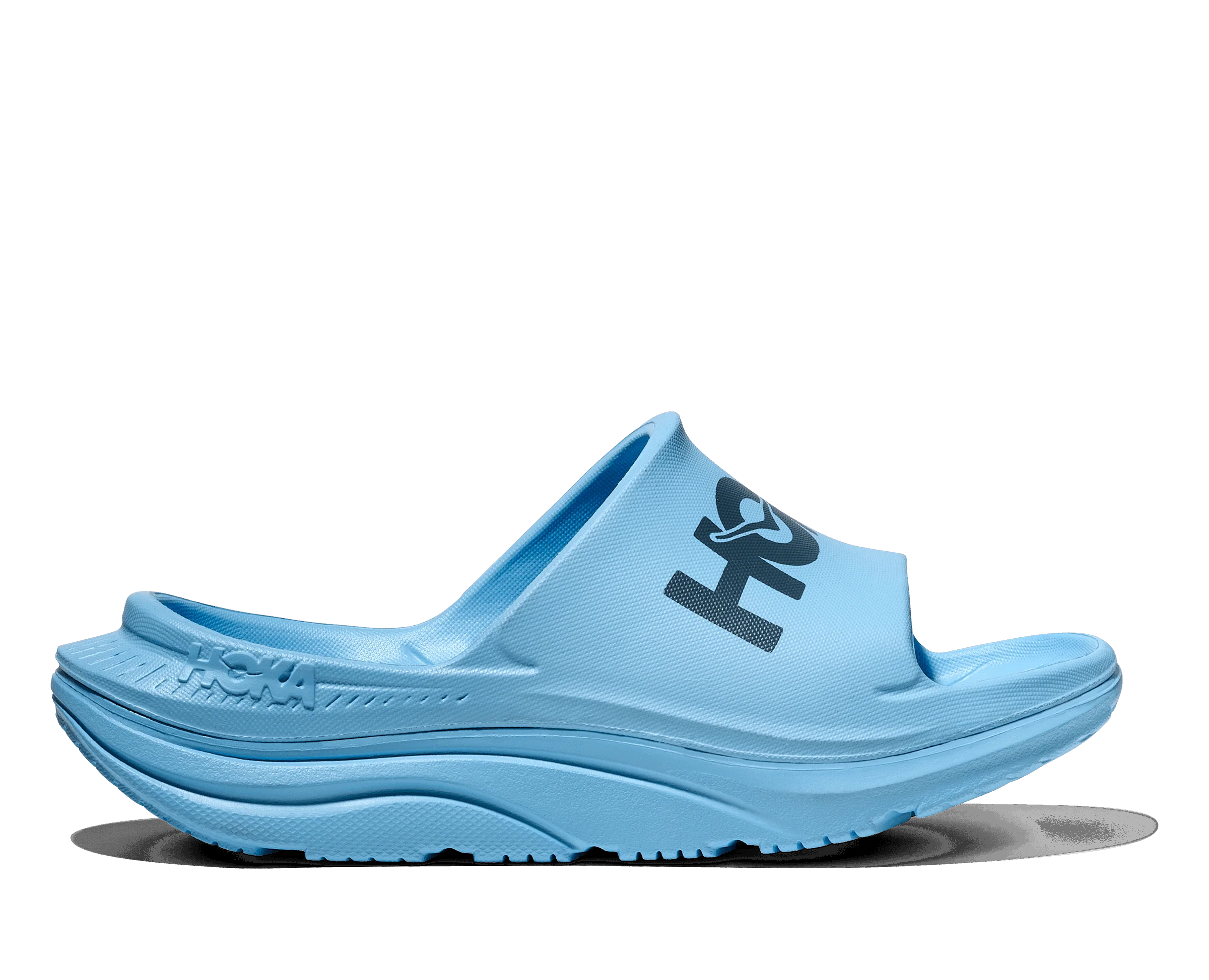 HOKA Unisex Ora Athletic Slide - Soaring Blue / Faded Navy - Image 7