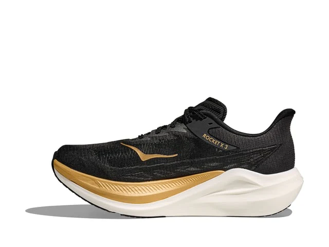 HOKA Unisex Rocket X 3 - Black / Gold - Image 6
