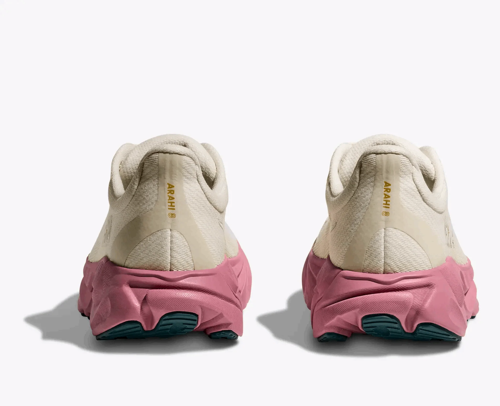 HOKA Women Arahi 8 Wide - Alabaster / Lingonberry - Image 4