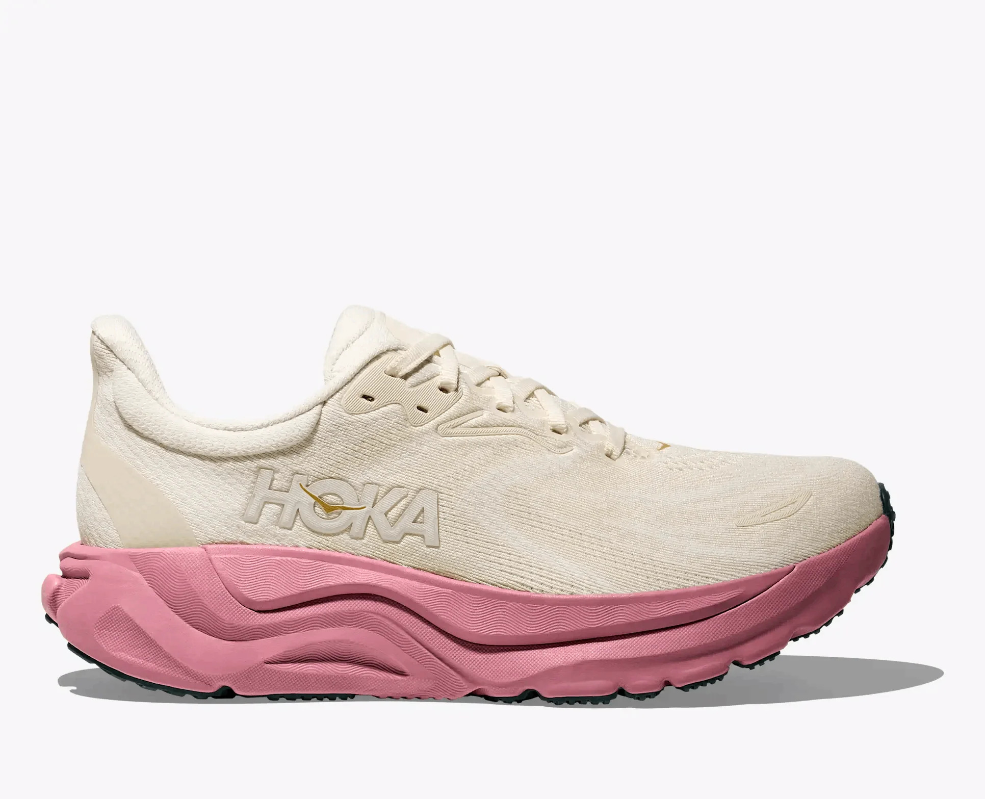HOKA Women Arahi 8 Wide - Alabaster / Lingonberry - Image 6