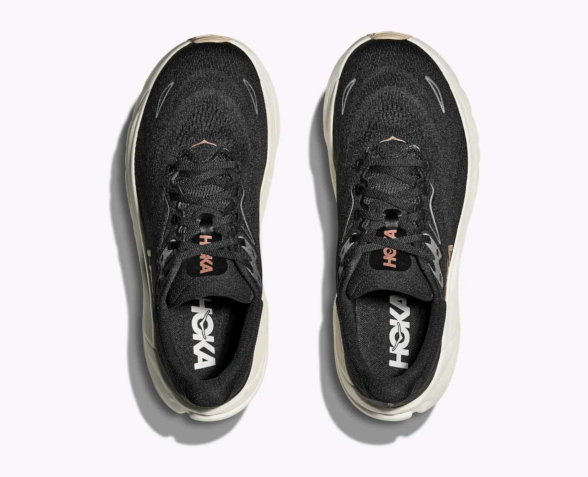 HOKA Women Arahi 8 Wide - Black / Rose Gold - Image 3
