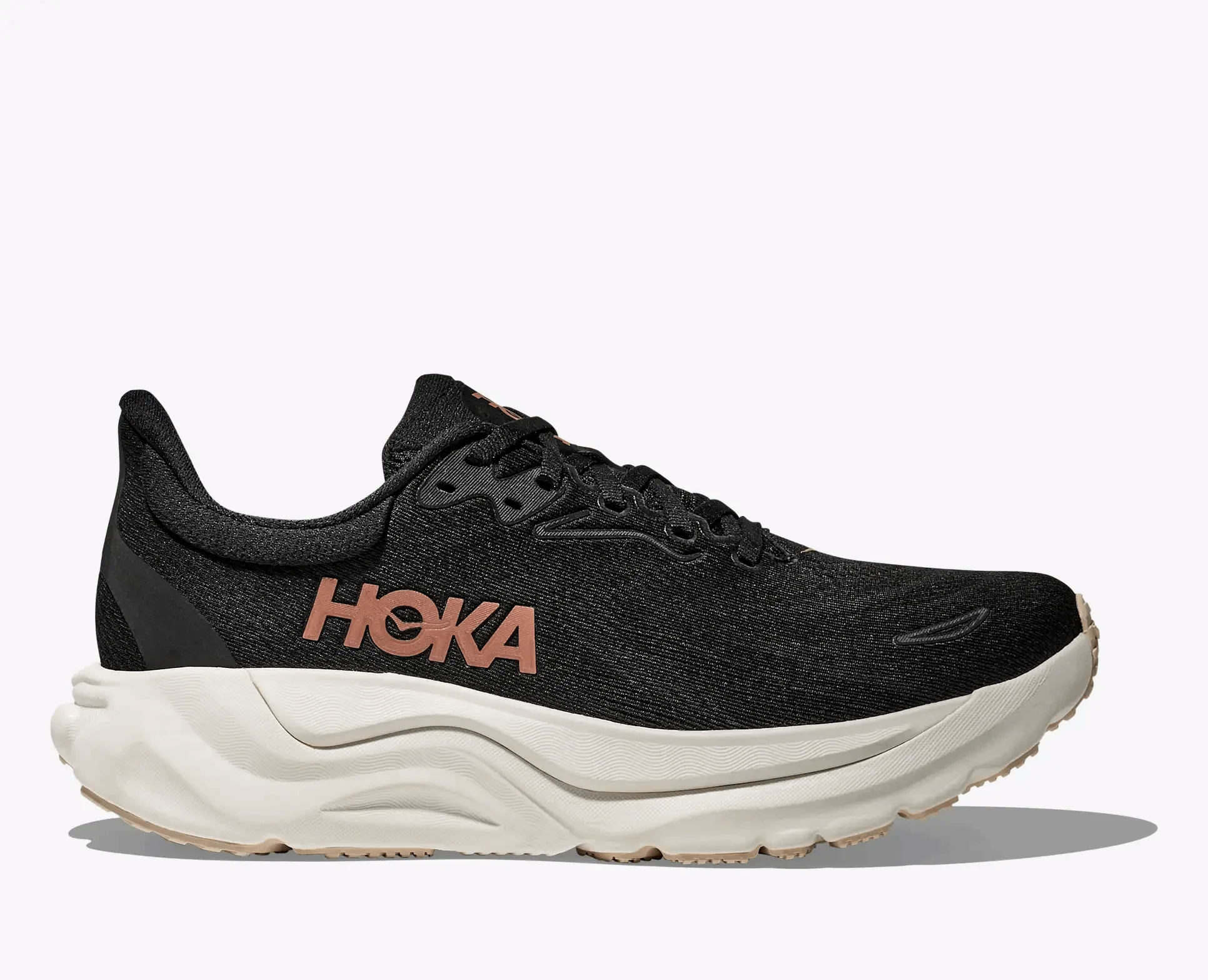 HOKA Women Arahi 8 Wide - Black / Rose Gold - Image 6