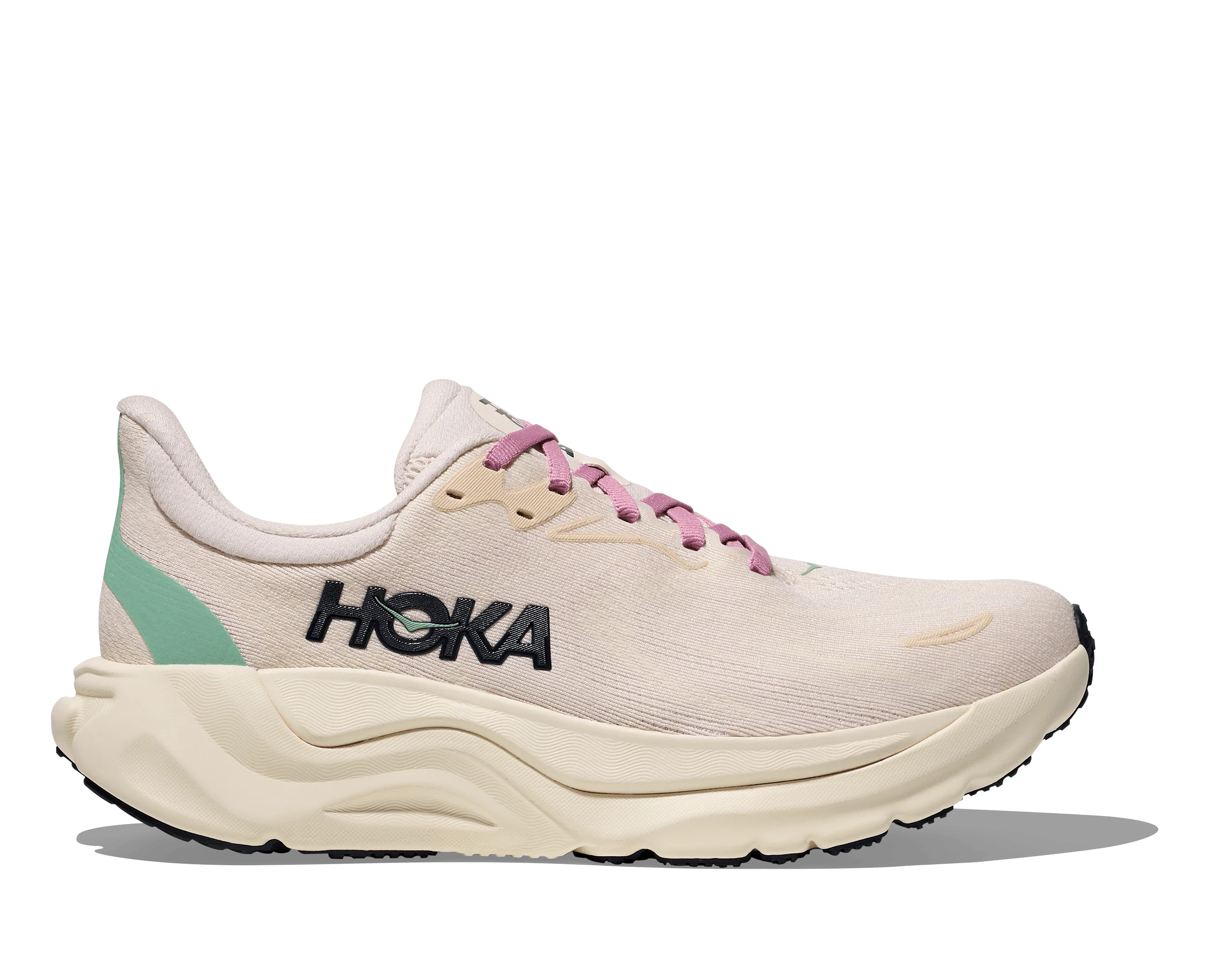 HOKA Women Arahi 8 Wide - Rose Cream / Alabaster - Image 2