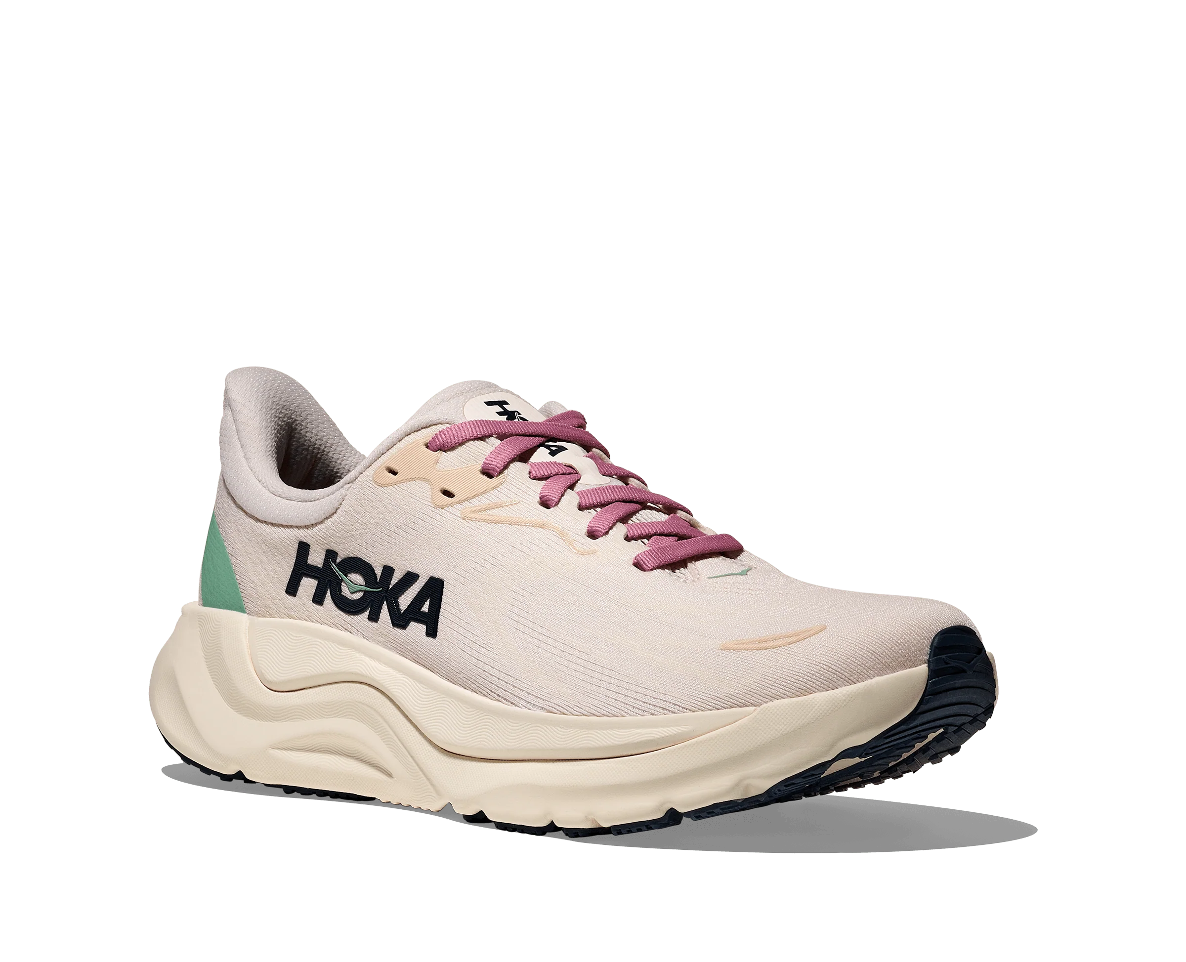 HOKA Women Arahi 8 Wide - Rose Cream / Alabaster - Image 3