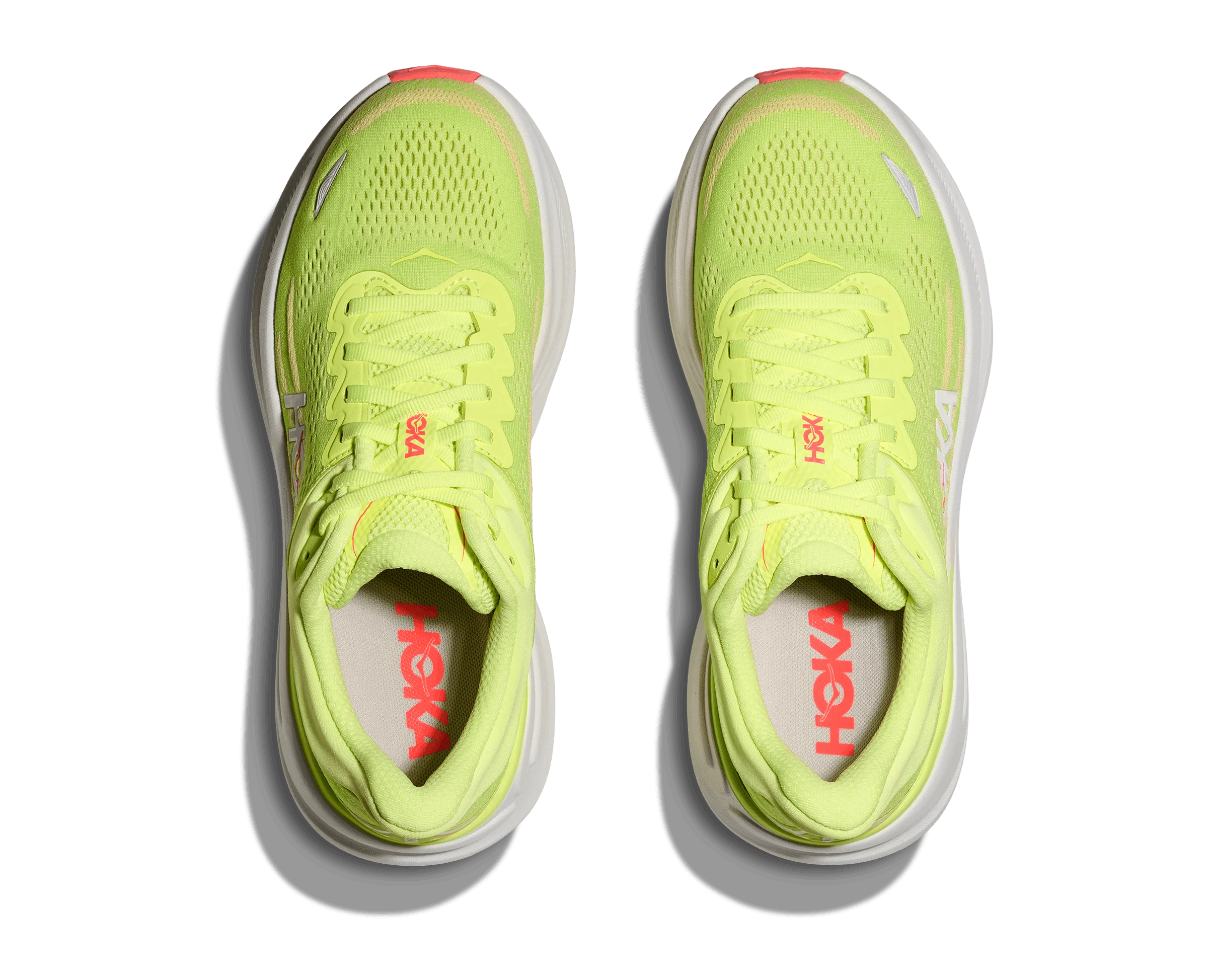HOKA Women Bondi 9 Wide - Neon Yuzu / Sunlight - Image 3