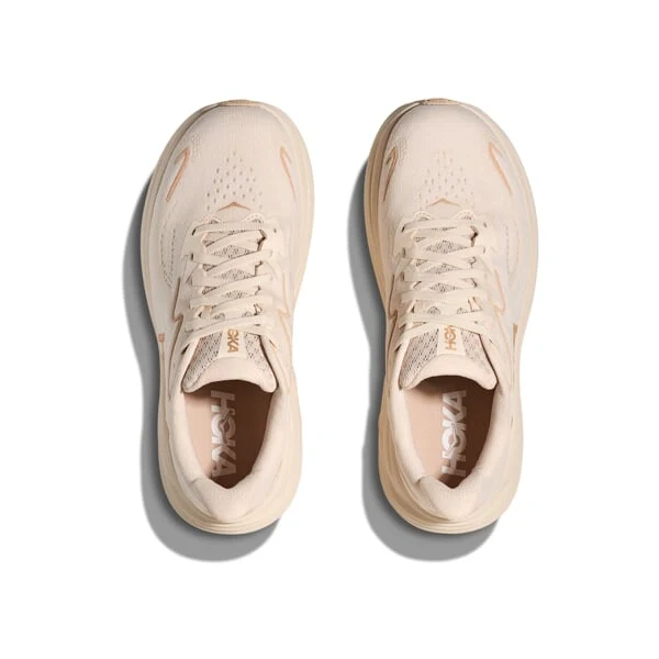 HOKA Women Clifton 10 Wide - Vanilla / Birch - Image 4