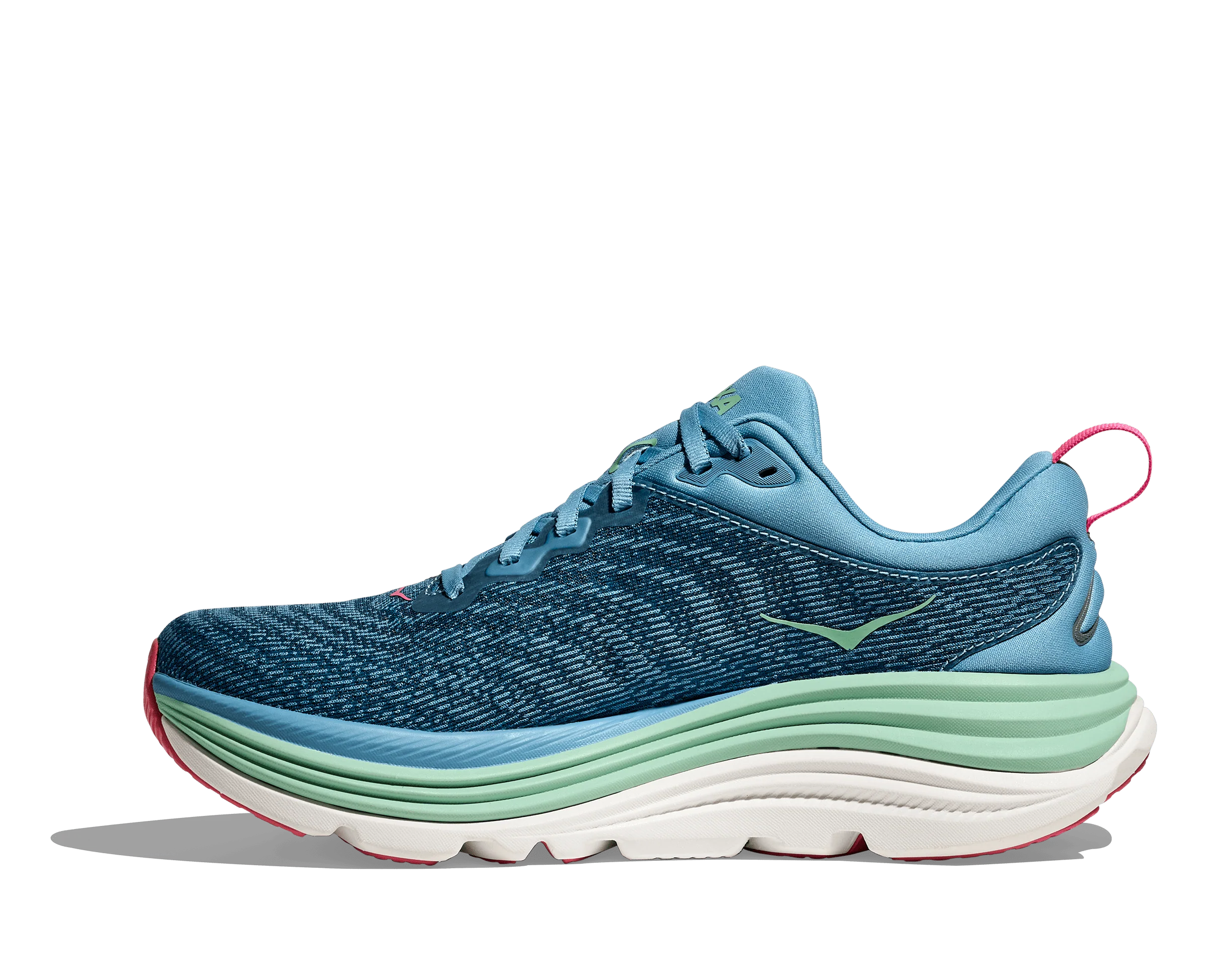 HOKA Women Gaviota 5 Wide - Alpine Blue / Jadeite - Image 6