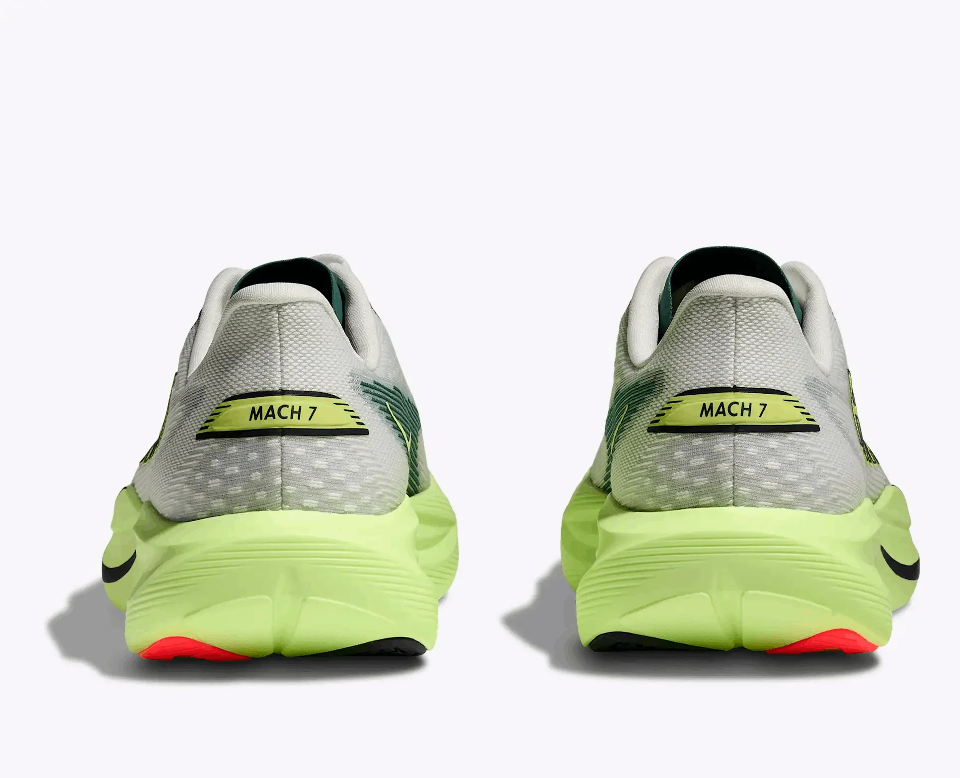 HOKA Women Mach 7 Wide - Frost / Neon Yuzu - Image 5