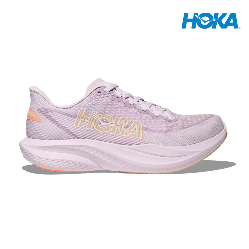HOKA Women Mach 7 Wide - Lilac Cream / Tangerine Glow