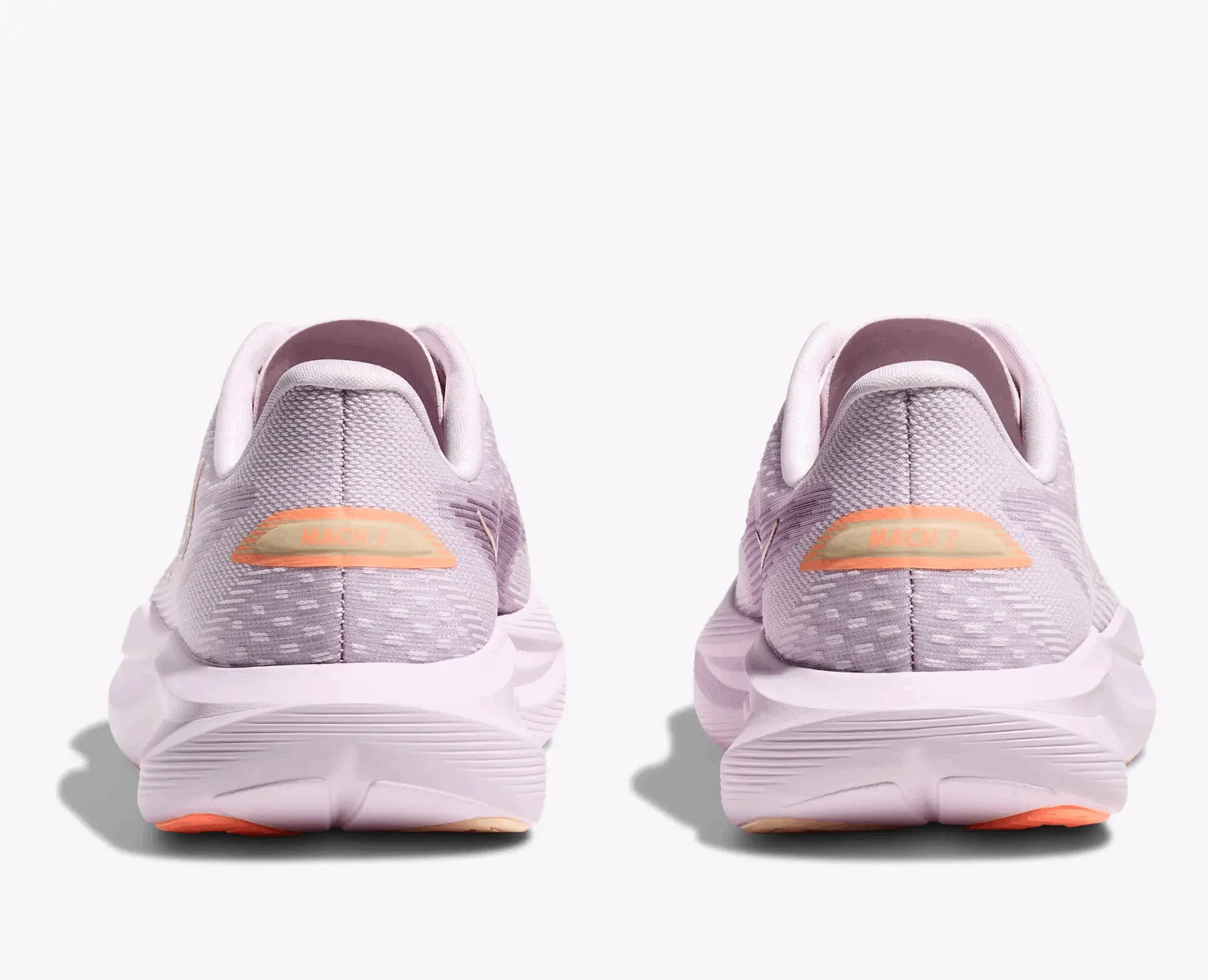 HOKA Women Mach 7 Wide - Lilac Cream / Tangerine Glow - Image 3