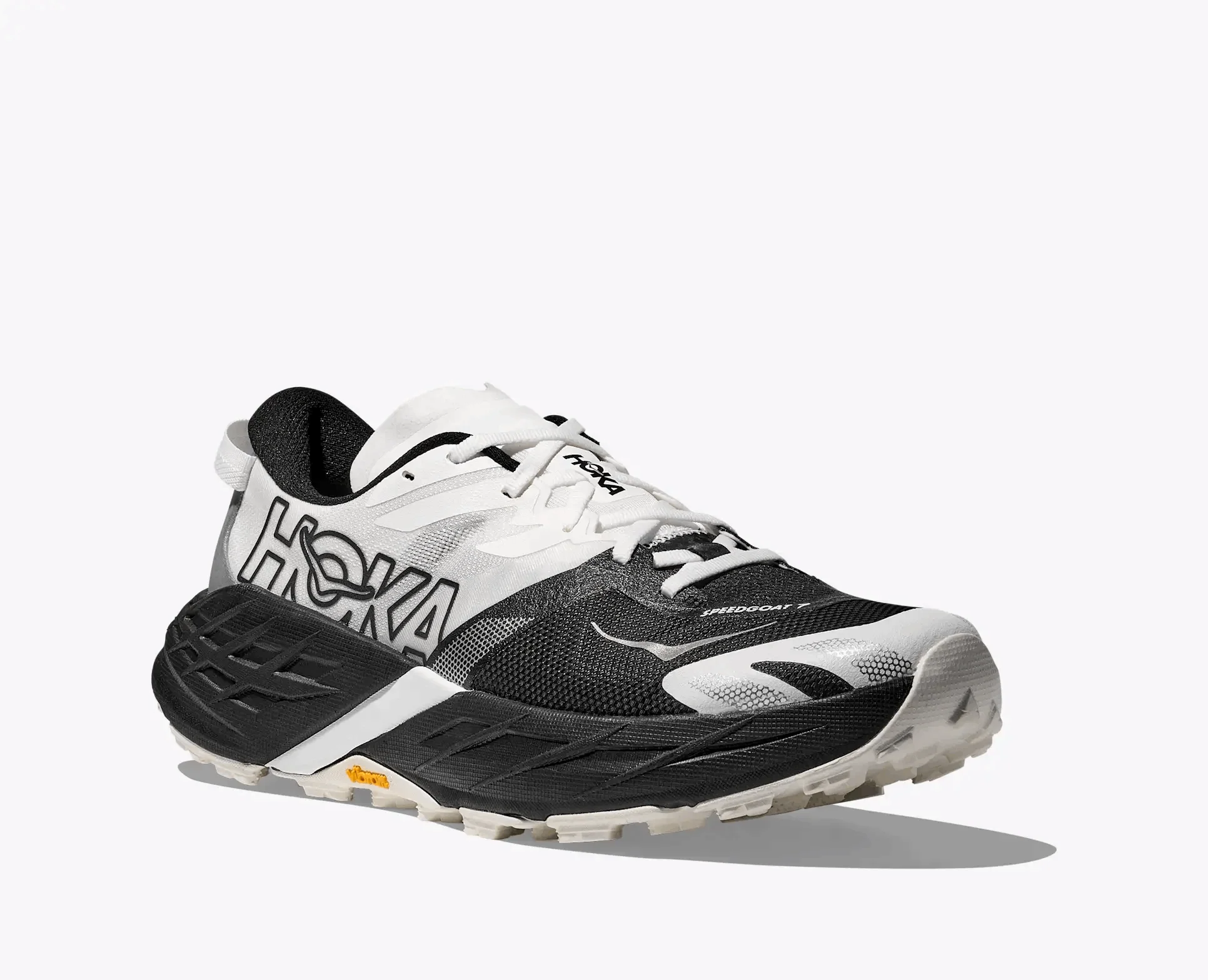 HOKA Women Speedgoat 7 Wide - Black / White - Image 2