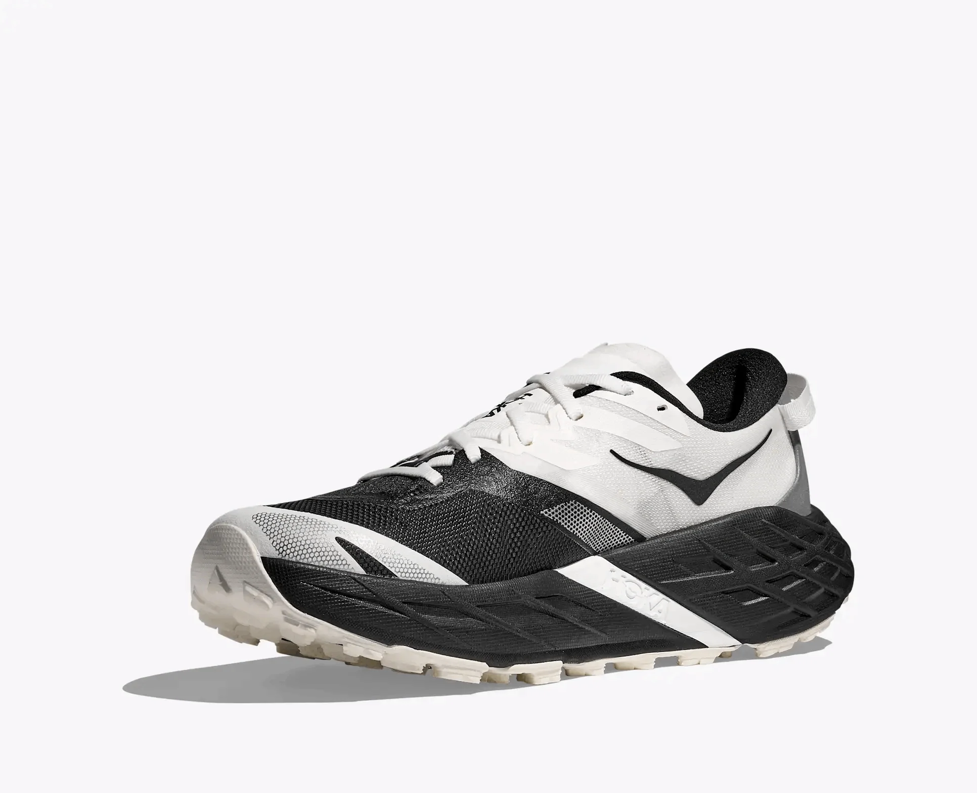 HOKA Women Speedgoat 7 Wide - Black / White - Image 6