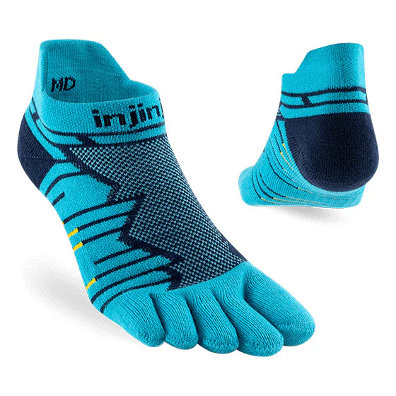Injinji Ultra Run Midweight No-Show Coolmax - Pacific Blue - Image 3