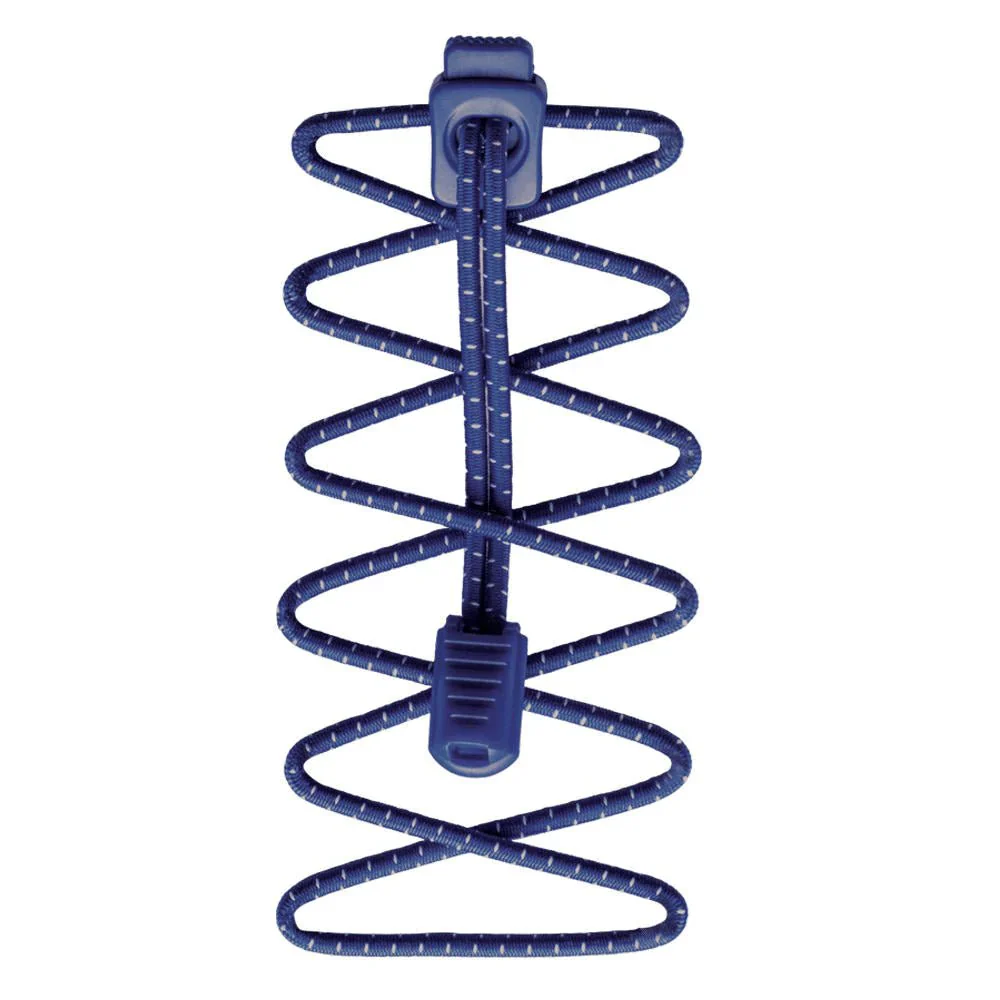 Nathan Sports Run Laces - Surf The Web Blue - Image 3