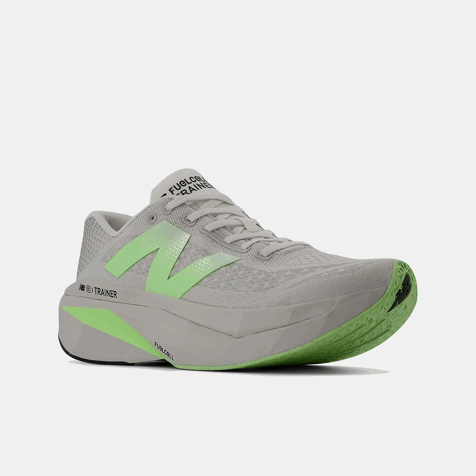 New Balance Men FuelCell SuperComp Trainer V3 - Grey Matter / Mint Flash - Image 2