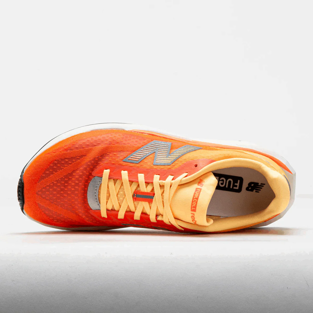 New Balance Men FuelCell Rebel V5 - Tangerine Heat / Silver Metallic - Image 3