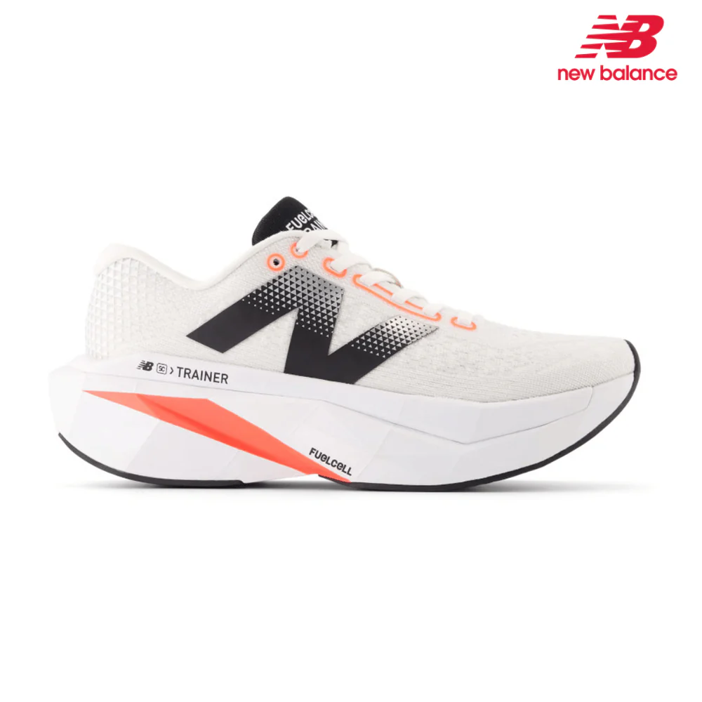 New Balance Women FuelCell SuperComp Trainer V3 - Sea Salt / Urgent Red