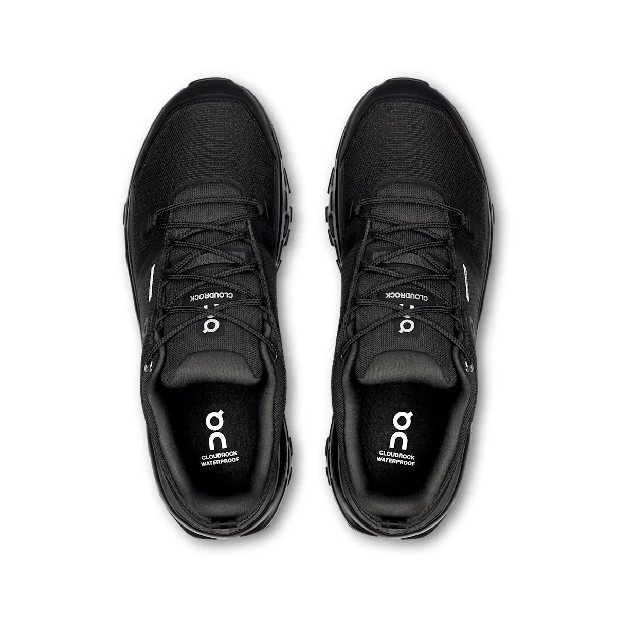 On Men Cloudrock Low Waterproof - Black / Black - Image 3
